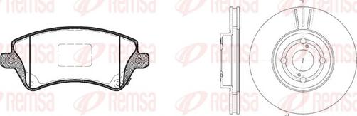 Remsa 8822.00 - Kit freno, Freno a disco autozon.pro