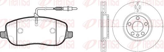 Remsa 8879.00 - Kit freno, Freno a disco autozon.pro