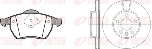 Remsa 8390.04 - Kit freno, Freno a disco autozon.pro