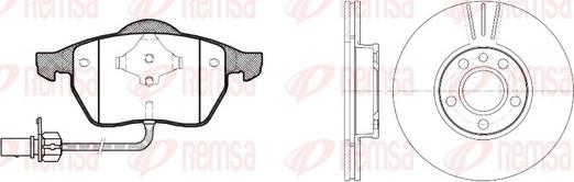 Remsa 8390.05 - Kit freno, Freno a disco autozon.pro