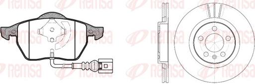 Remsa 8390.06 - Kit freno, Freno a disco autozon.pro