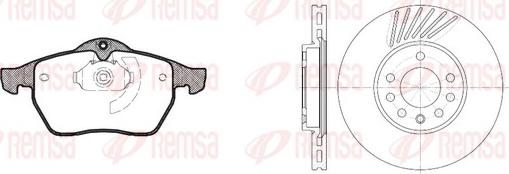 Remsa 8390.02 - Kit freno, Freno a disco autozon.pro