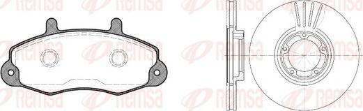 Remsa 8391.00 - Kit freno, Freno a disco autozon.pro