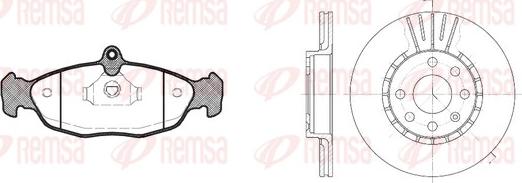 Remsa 8393.03 - Kit freno, Freno a disco autozon.pro