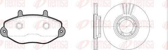 Remsa 8392.00 - Kit freno, Freno a disco autozon.pro