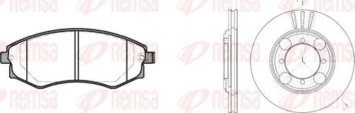 Remsa 8318.00 - Kit freno, Freno a disco autozon.pro