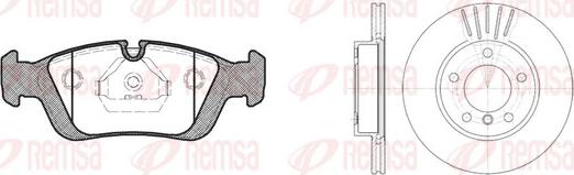 Remsa 8384.01 - Kit freno, Freno a disco autozon.pro