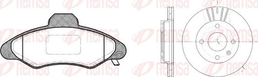 Remsa 8331.01 - Kit freno, Freno a disco autozon.pro