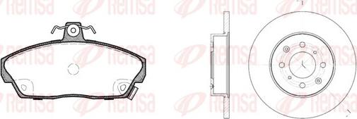 Remsa 8337.00 - Kit freno, Freno a disco autozon.pro