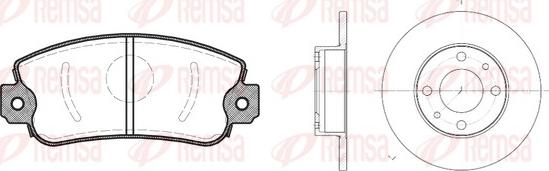 Remsa 8372.00 - Kit freno, Freno a disco autozon.pro