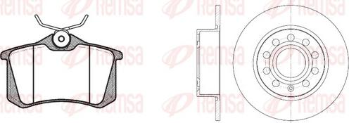 Remsa 8263.06 - Kit freno, Freno a disco autozon.pro