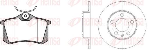 Remsa 8263.01 - Kit freno, Freno a disco autozon.pro