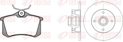 Remsa 8263.02 - Kit freno, Freno a disco autozon.pro