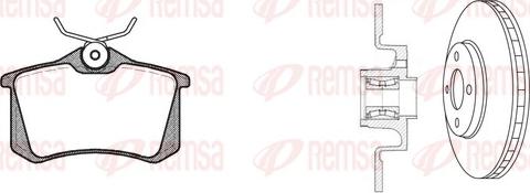 Remsa 8263.27 - Kit freno, Freno a disco autozon.pro