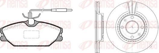 Remsa 8208.00 - Kit freno, Freno a disco autozon.pro