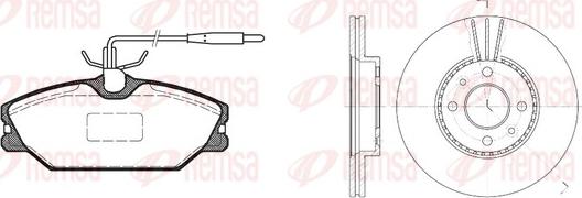 Remsa 8208.01 - Kit freno, Freno a disco autozon.pro