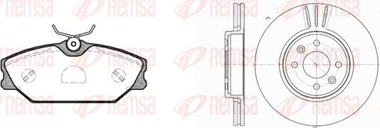 Remsa 8208.02 - Kit freno, Freno a disco autozon.pro