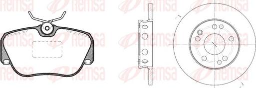 Remsa 8284.00 - Kit freno, Freno a disco autozon.pro