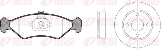 Remsa 8285.01 - Kit freno, Freno a disco autozon.pro