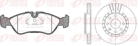 Remsa 8286.00 - Kit freno, Freno a disco autozon.pro