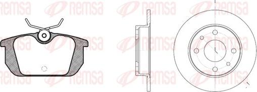 Remsa 8231.00 - Kit freno, Freno a disco autozon.pro