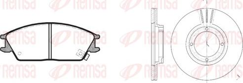 Remsa 8224.00 - Kit freno, Freno a disco autozon.pro