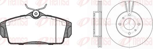 Remsa 8704.01 - Kit freno, Freno a disco autozon.pro