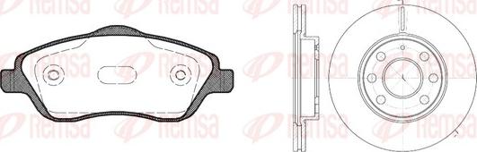 Remsa 8774.06 - Kit freno, Freno a disco autozon.pro