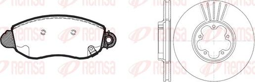 Remsa 8772.01 - Kit freno, Freno a disco autozon.pro