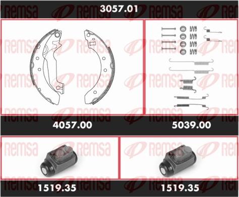 Remsa 3057.01 - Kit ganasce freno autozon.pro