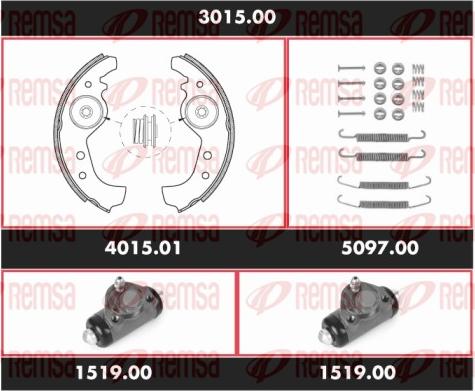 Remsa 3015.00 - Kit ganasce freno autozon.pro