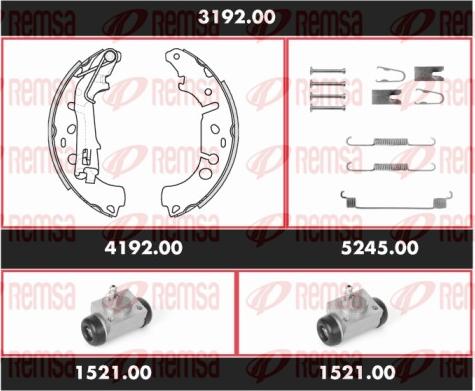 Remsa 3192.00 - Kit ganasce freno autozon.pro