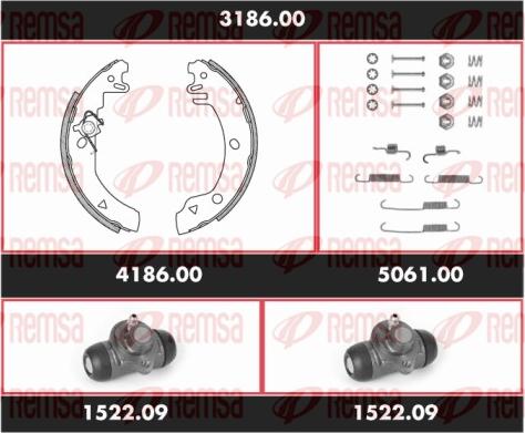 Remsa 3186.00 - Kit ganasce freno autozon.pro