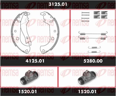 Remsa 3125.01 - Kit ganasce freno autozon.pro