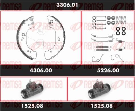 Remsa 3306.01 - Kit ganasce freno autozon.pro