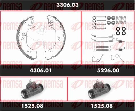 Remsa 3306.03 - Kit ganasce freno autozon.pro