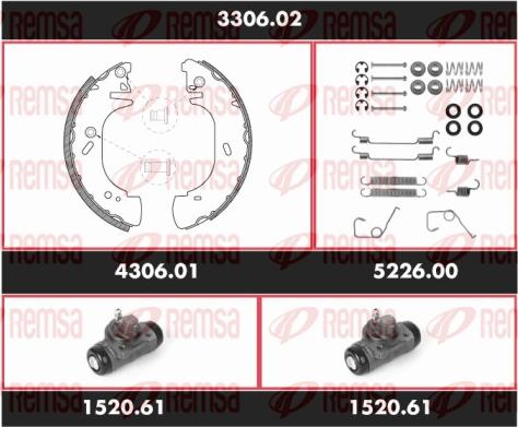 Remsa 3306.02 - Kit ganasce freno autozon.pro