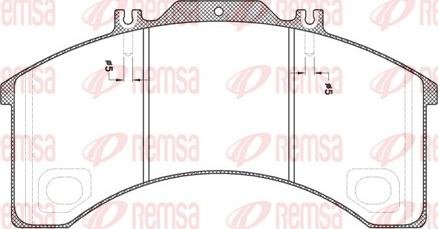 Remsa JCA 498.00 - Kit pastiglie freno, Freno a disco autozon.pro