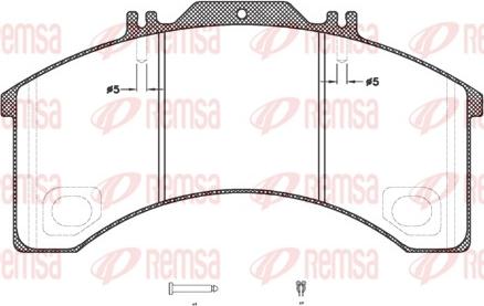 Remsa JCA 498.30 - Kit pastiglie freno, Freno a disco autozon.pro