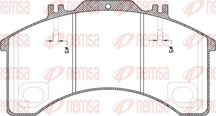 Remsa JCA 497.00 - Kit pastiglie freno, Freno a disco autozon.pro