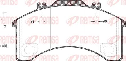 Remsa JCA 497.30 - Kit pastiglie freno, Freno a disco autozon.pro