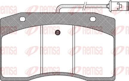 Remsa JCA 400.40 - Kit pastiglie freno, Freno a disco autozon.pro