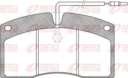 Remsa JCA 505.40 - Kit pastiglie freno, Freno a disco autozon.pro