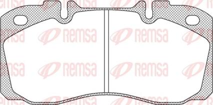 Remsa JCA 640.00 - Kit pastiglie freno, Freno a disco autozon.pro