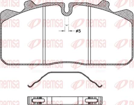 Remsa JCA 658.00 - Kit pastiglie freno, Freno a disco autozon.pro