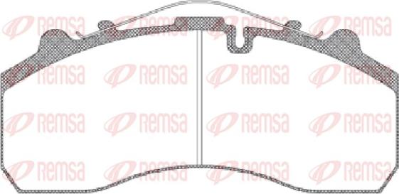 Remsa JCA 637.00 - Kit pastiglie freno, Freno a disco autozon.pro