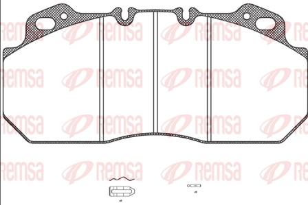 Remsa JCA 622.00 - Kit pastiglie freno, Freno a disco autozon.pro