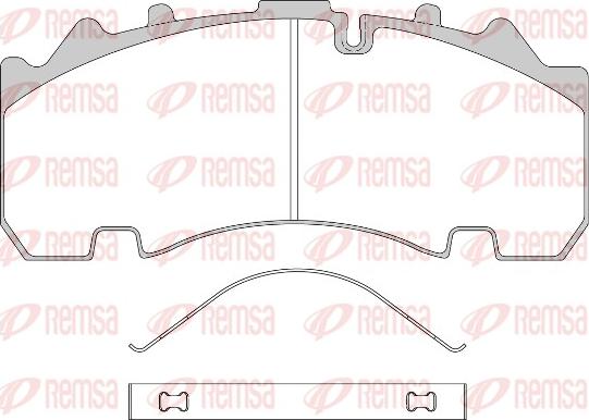 Remsa JCA 1554.00 - Kit pastiglie freno, Freno a disco autozon.pro