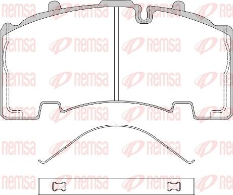 Remsa JCA 1555.00 - Kit pastiglie freno, Freno a disco autozon.pro