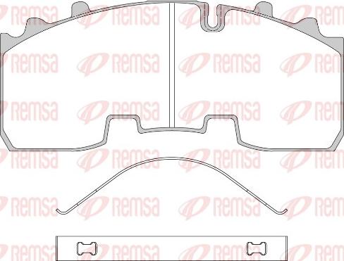 Remsa JCA 1556.00 - Kit pastiglie freno, Freno a disco autozon.pro